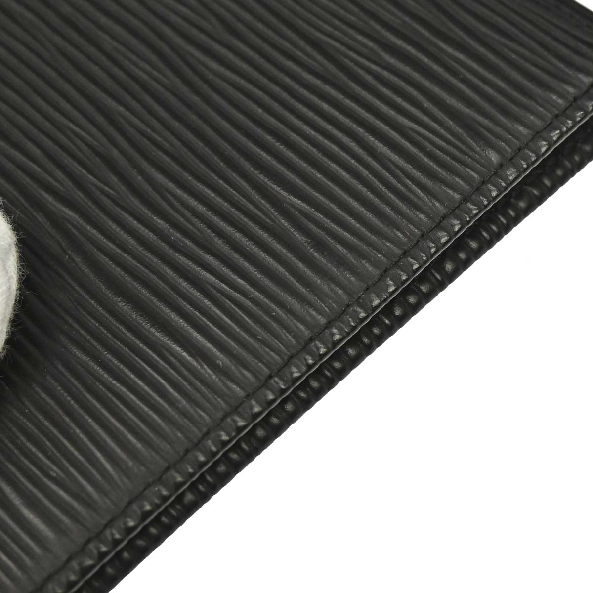 Louis Vuitton Black Epi Porte Billets 6 Cartes Credit Wallet M63312