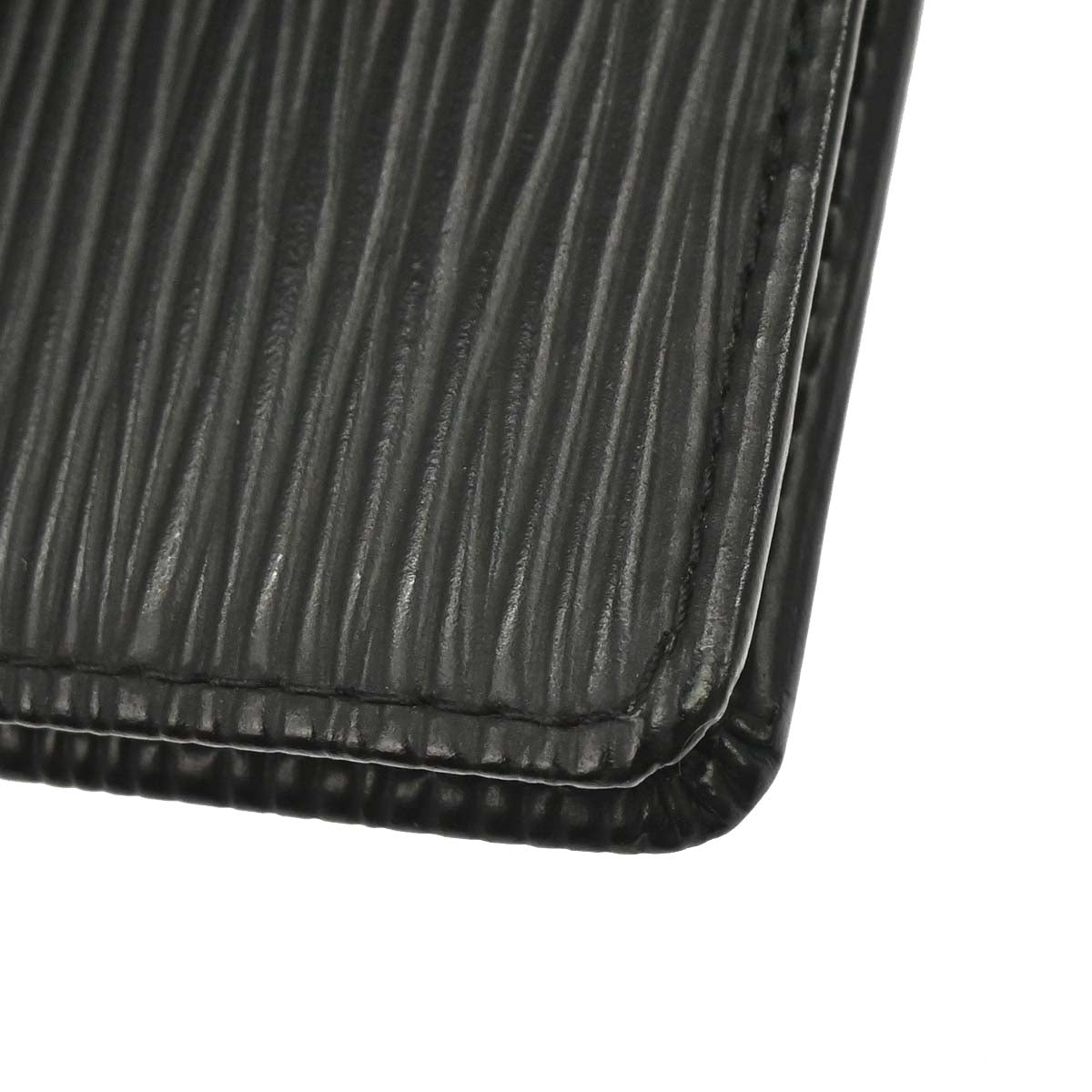 Louis Vuitton Black Epi Porte Billets 6 Cartes Credit Wallet M63312