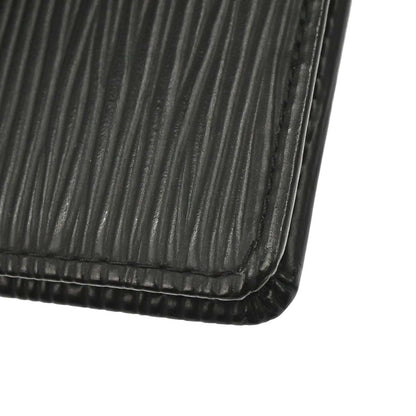Louis Vuitton Black Epi Porte Billets 6 Cartes Credit Wallet M63312