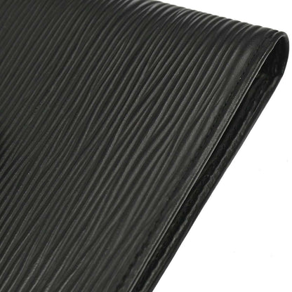 Louis Vuitton Black Epi Porte Billets 6 Cartes Credit Wallet M63312