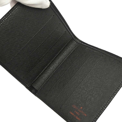 Louis Vuitton Black Epi Porte Billets 6 Cartes Credit Wallet M63312