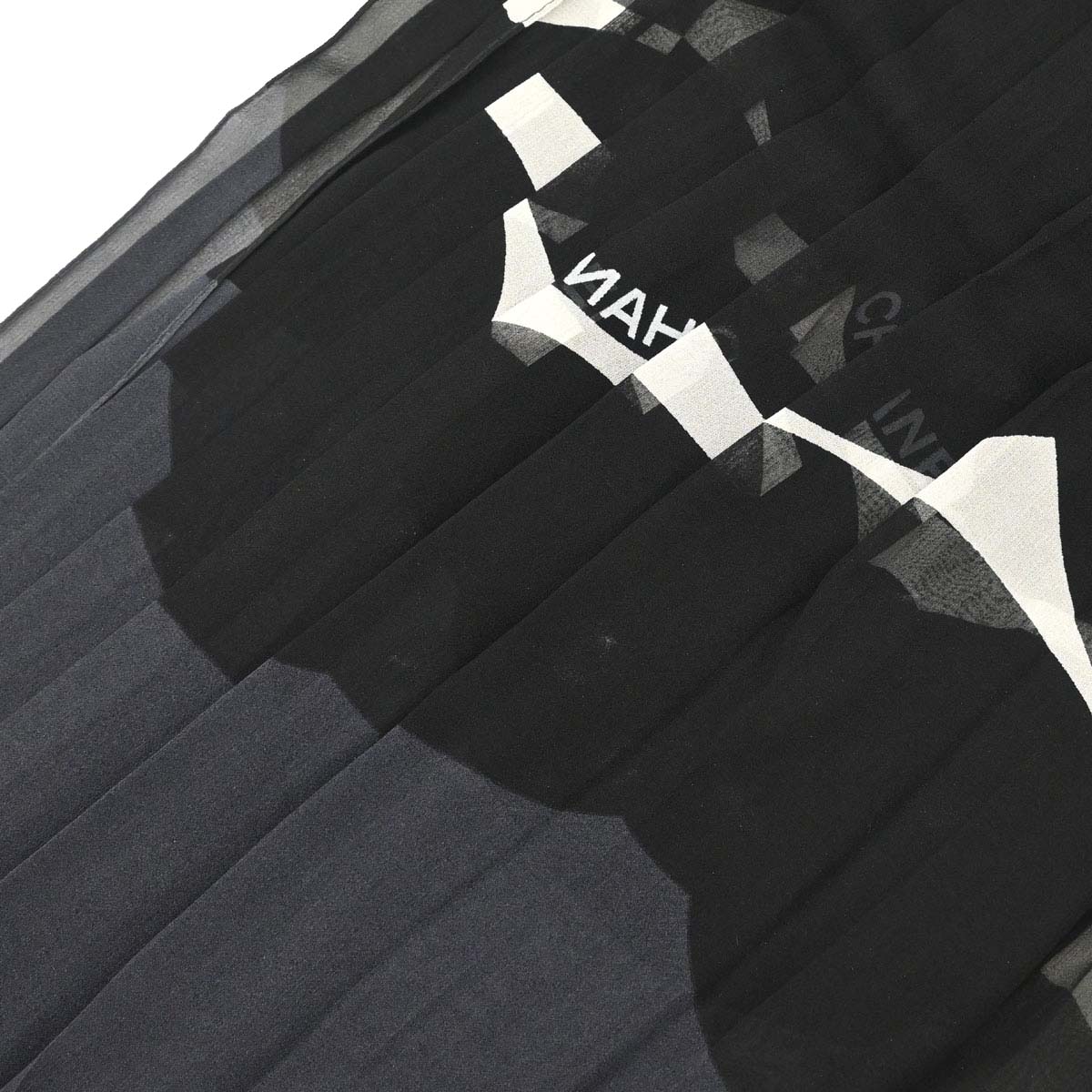 Chanel Sheer Shawl Stole Black Small Good