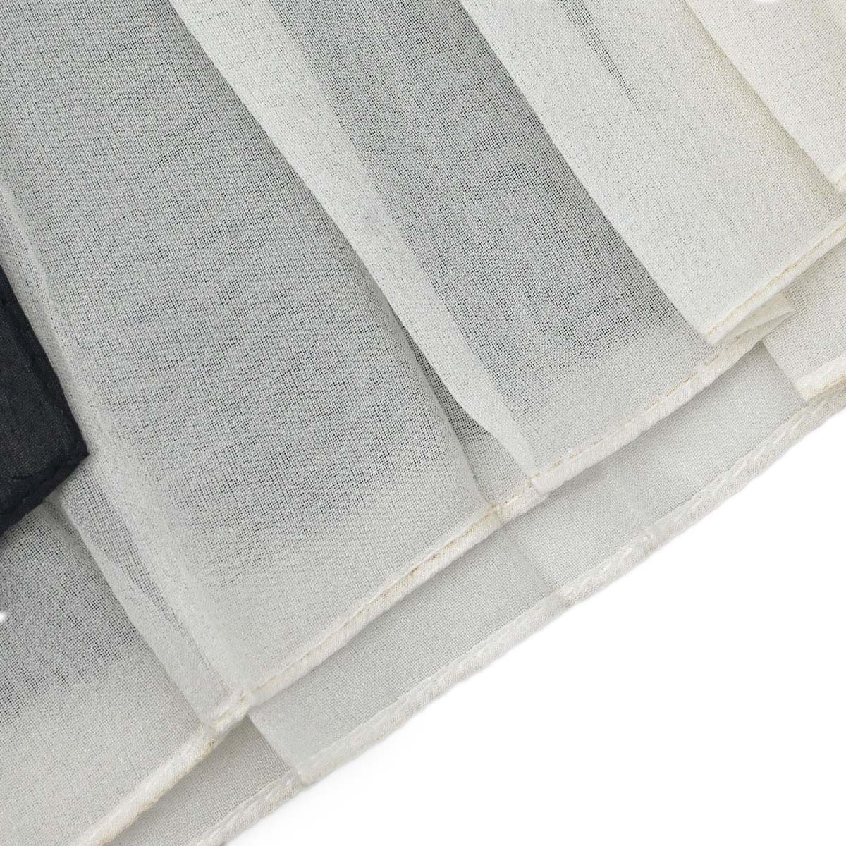 Chanel Sheer Shawl Stole Black Small Good