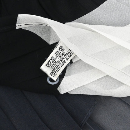 Chanel Sheer Shawl Stole Black Small Good