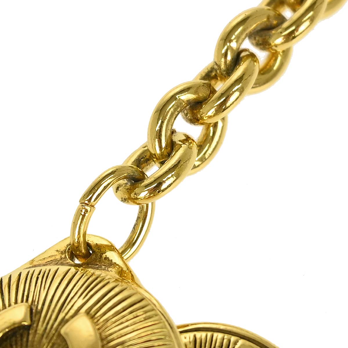 Chanel Chain Belt Medallion Gold 8030 Small Good