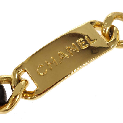 Chanel Chain Belt Medallion Gold Black Small Good