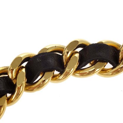 Chanel Chain Belt Medallion Gold Black Small Good