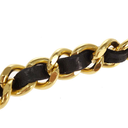 Chanel Chain Belt Medallion Gold Black Small Good