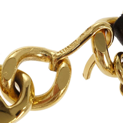 Chanel Chain Belt Medallion Gold Black Small Good