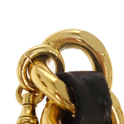 Chanel Chain Belt Medallion Gold Black Small Good