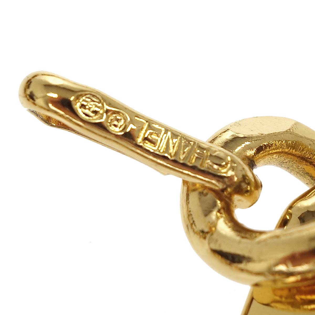 Chanel Chain Belt Medallion Gold Black Small Good
