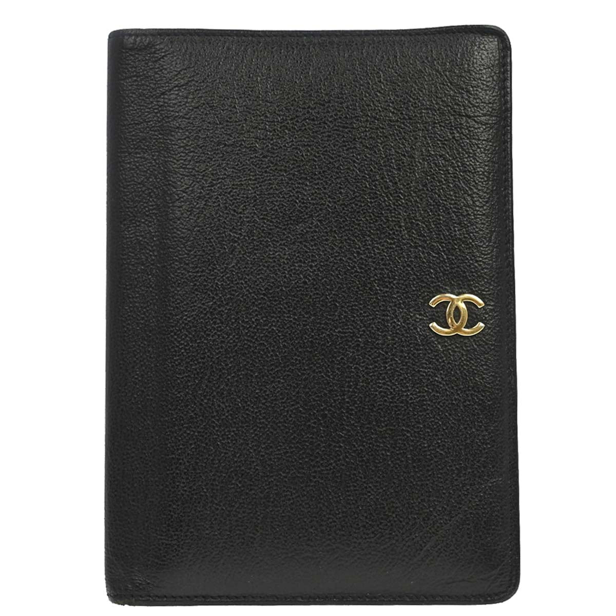 Chanel Black Leather Bifold Wallet