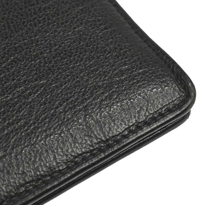 Chanel Black Leather Bifold Wallet
