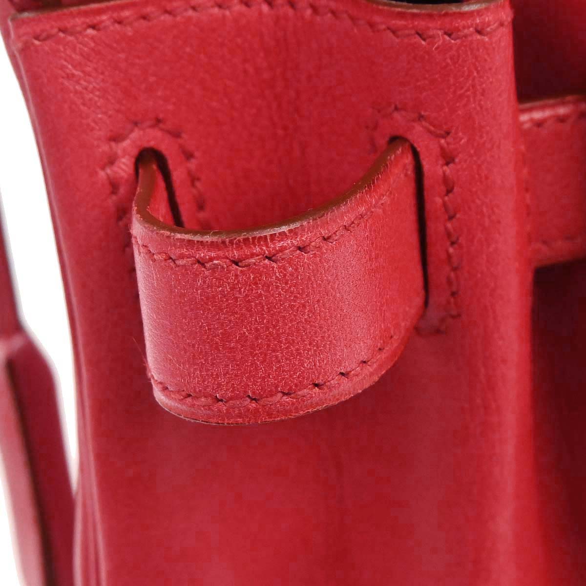 Hermes Rouge Vif Evercalf Kelly 28 Retourne 2way Shoulder Handbag