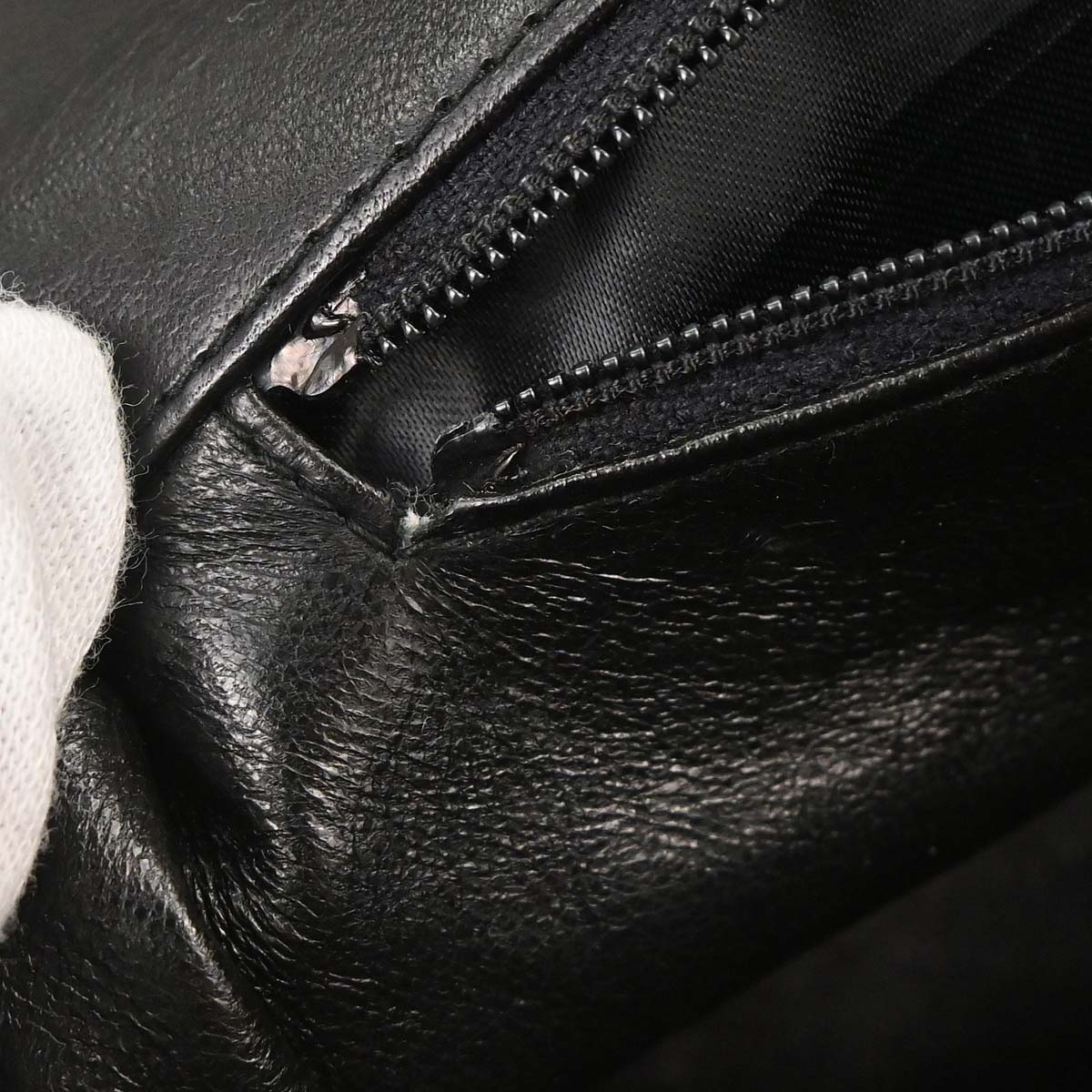 Chanel 1996-1997 Black Lambskin Straight Flap Shoulder Bag