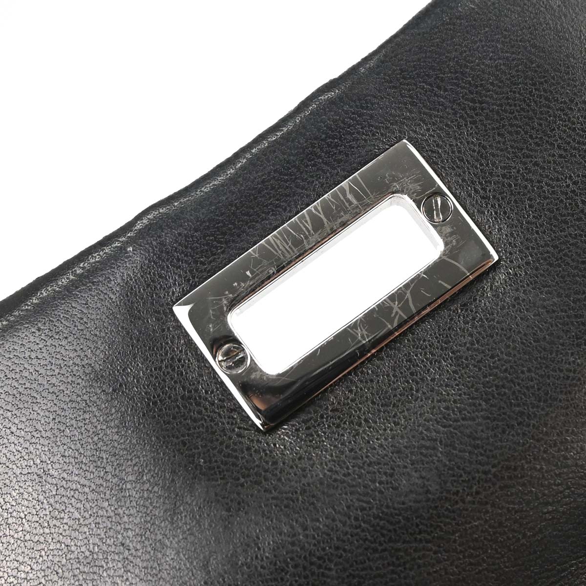 Chanel 2002-2003 Black Lambskin Mademoiselle Accordion Flap Handbag