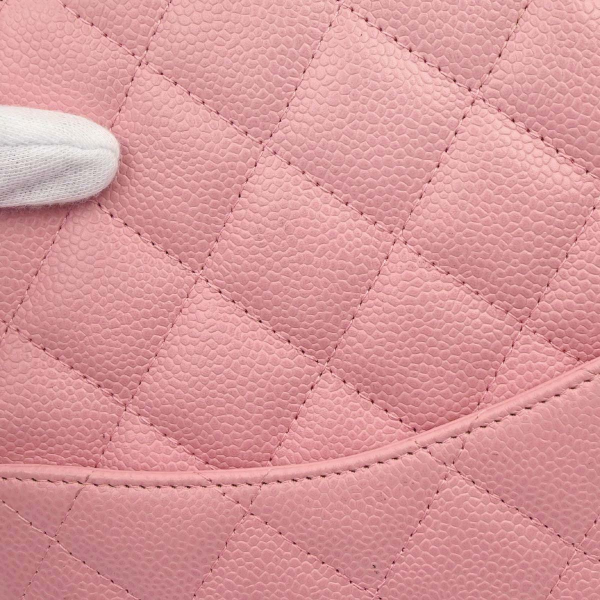 Chanel 2005-2006 Pink Caviar Skin Petite Shopping Tote PST Chain Handbag