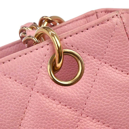Chanel 2005-2006 Pink Caviar Skin Petite Shopping Tote PST Chain Handbag