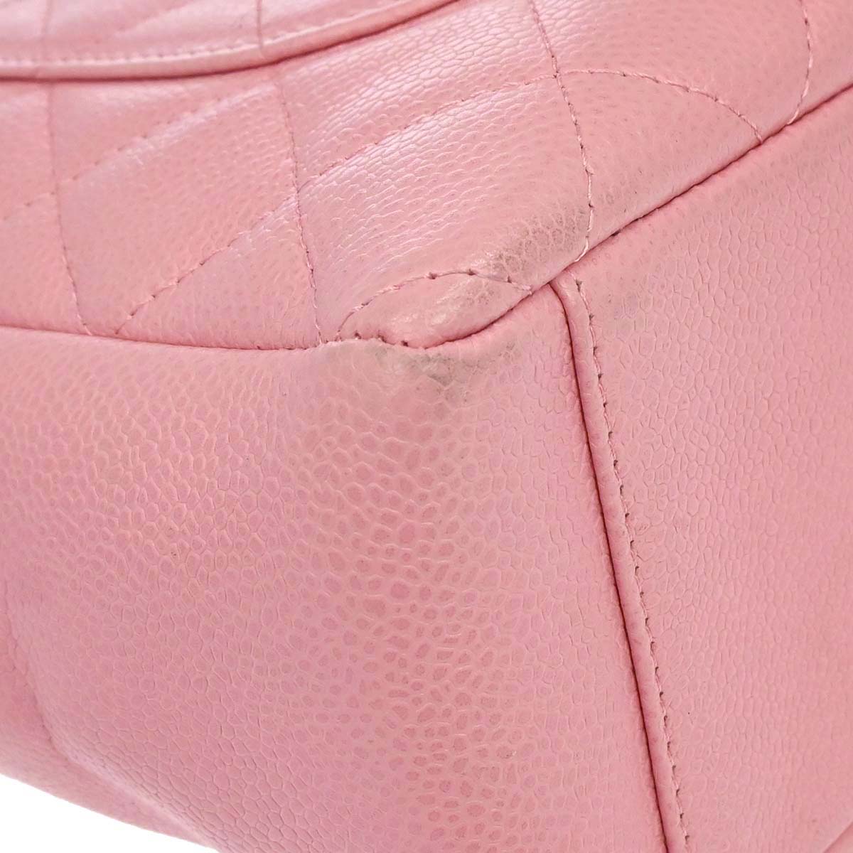 Chanel 2005-2006 Pink Caviar Skin Petite Shopping Tote PST Chain Handbag