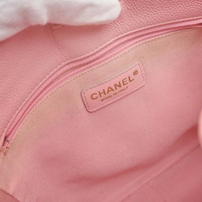 Chanel 2005-2006 Pink Caviar Skin Petite Shopping Tote PST Chain Handbag
