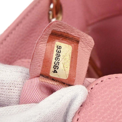 Chanel 2005-2006 Pink Caviar Skin Petite Shopping Tote PST Chain Handbag