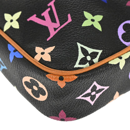 Louis Vuitton 2005 Black Monogram Multicolor Rift Shoulder Bag M40056