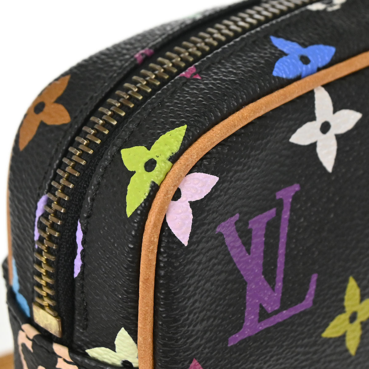 Louis Vuitton 2005 Black Monogram Multicolor Rift Shoulder Bag M40056