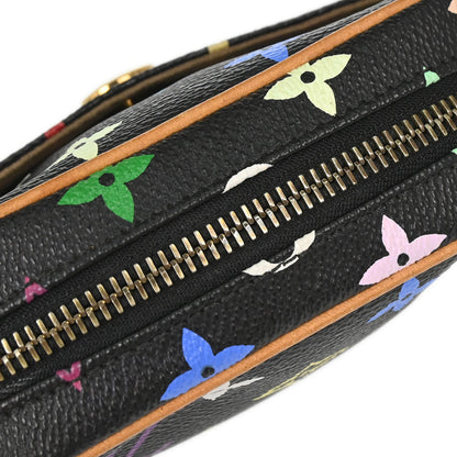 Louis Vuitton 2005 Black Monogram Multicolor Rift Shoulder Bag M40056