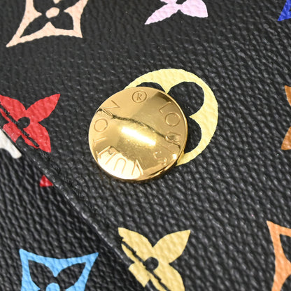 Louis Vuitton 2005 Black Monogram Multicolor Rift Shoulder Bag M40056
