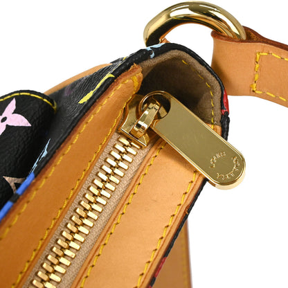 Louis Vuitton 2005 Black Multicolor Lodge PM Shoulder Bag M40054