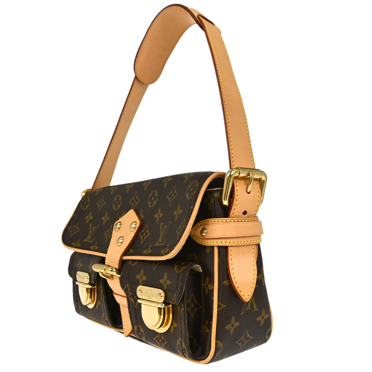 Louis Vuitton 2007 Monogram Hudson PM Shoulder Bag M40027
