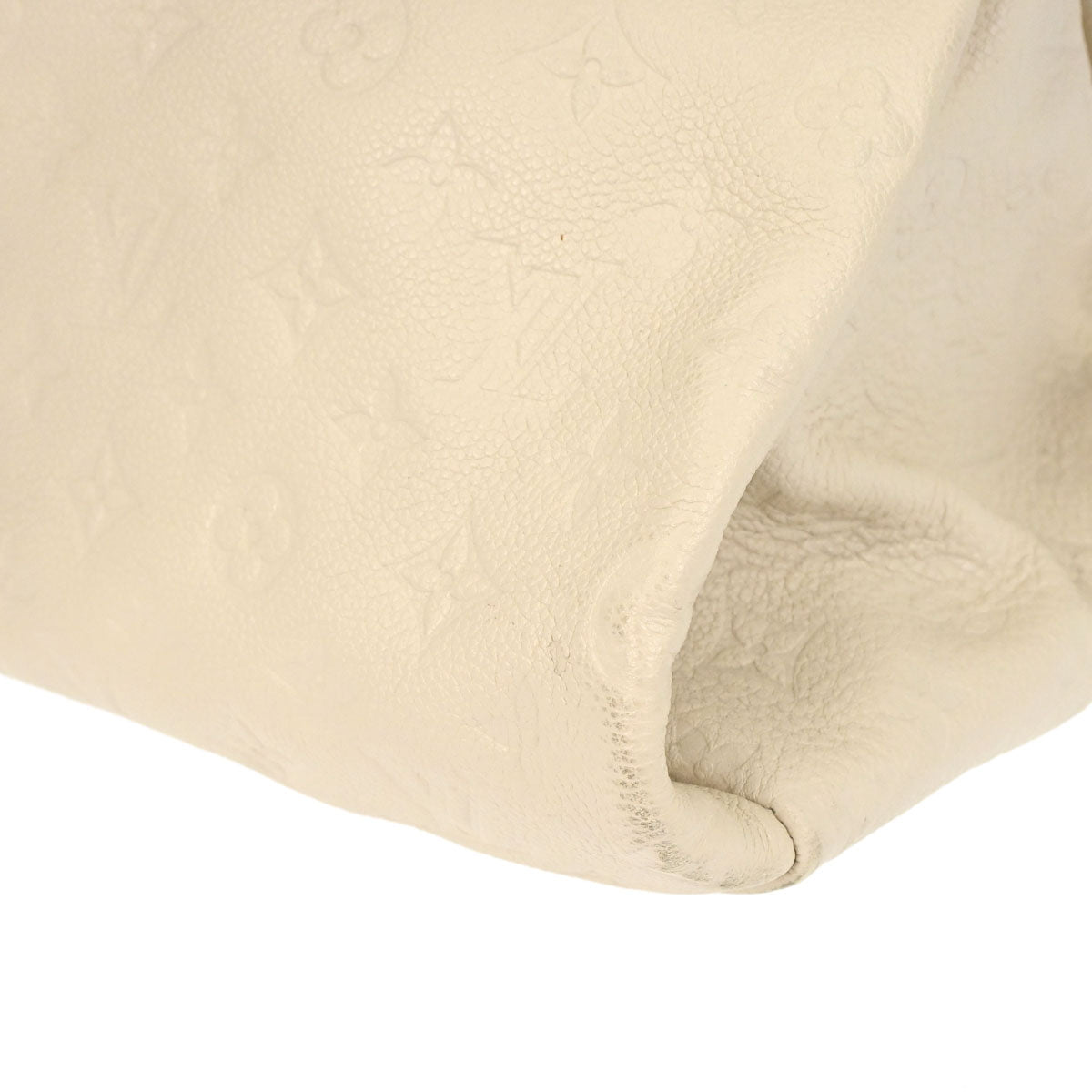 Louis Vuitton 2012 White Monogram Empreinte Artsy MM Handbag M93449