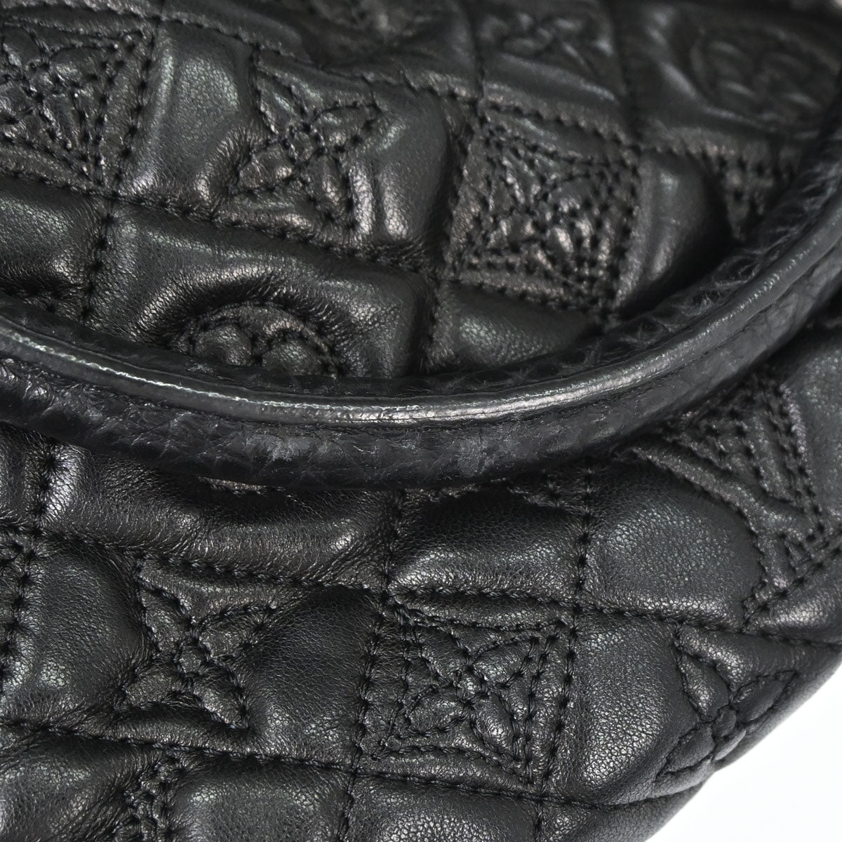 Louis Vuitton 2005 Black Monogram Vienna Mitzi Handbag M95101