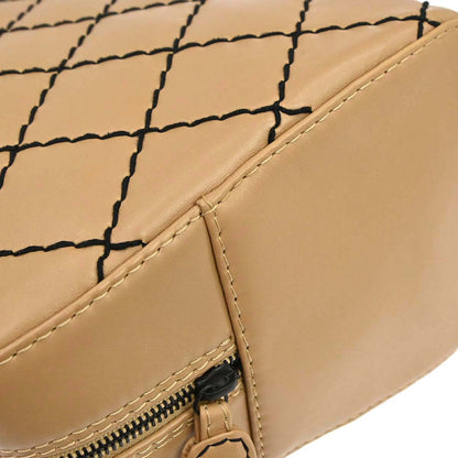 Chanel 2000-2002 Beige Calfskin Wild Stitch Handbag