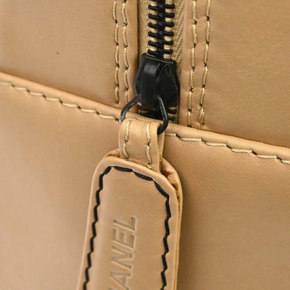 Chanel 2000-2002 Beige Calfskin Wild Stitch Handbag