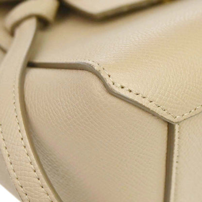 Celine Beige Leather Nano Belt Bag 2way Shoulder Handbag