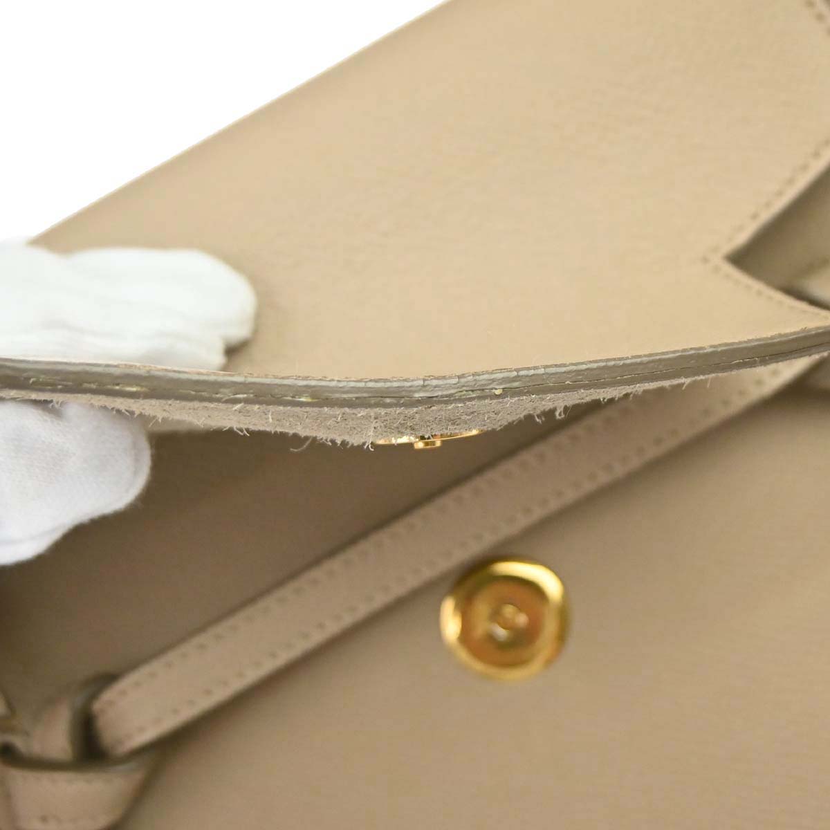 Celine Beige Leather Nano Belt Bag 2way Shoulder Handbag
