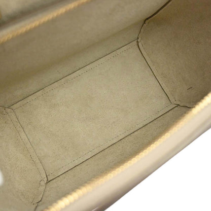 Celine Beige Leather Nano Belt Bag 2way Shoulder Handbag