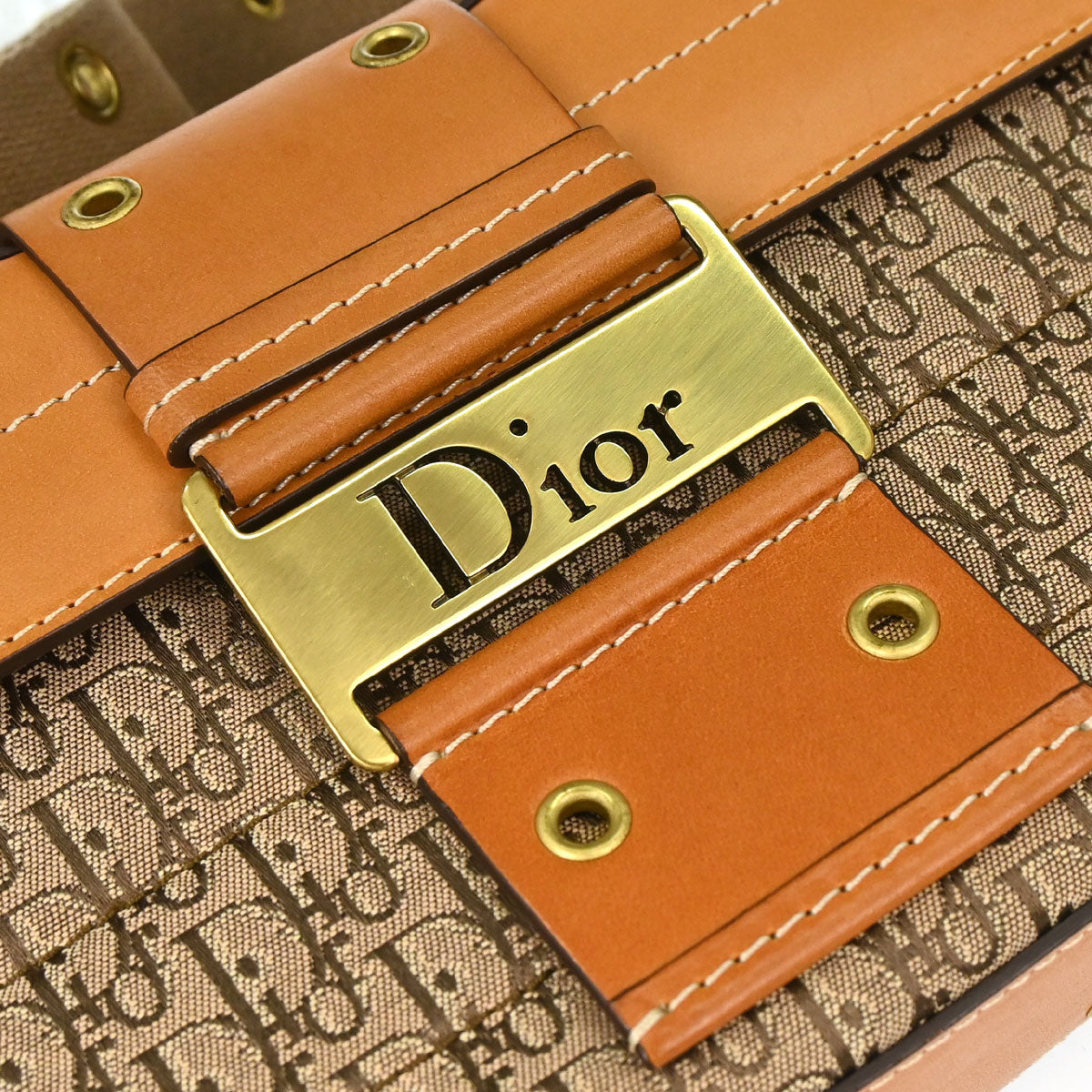 Christian Dior Brown Trotter Street Chic Columbus Shoulder Bag