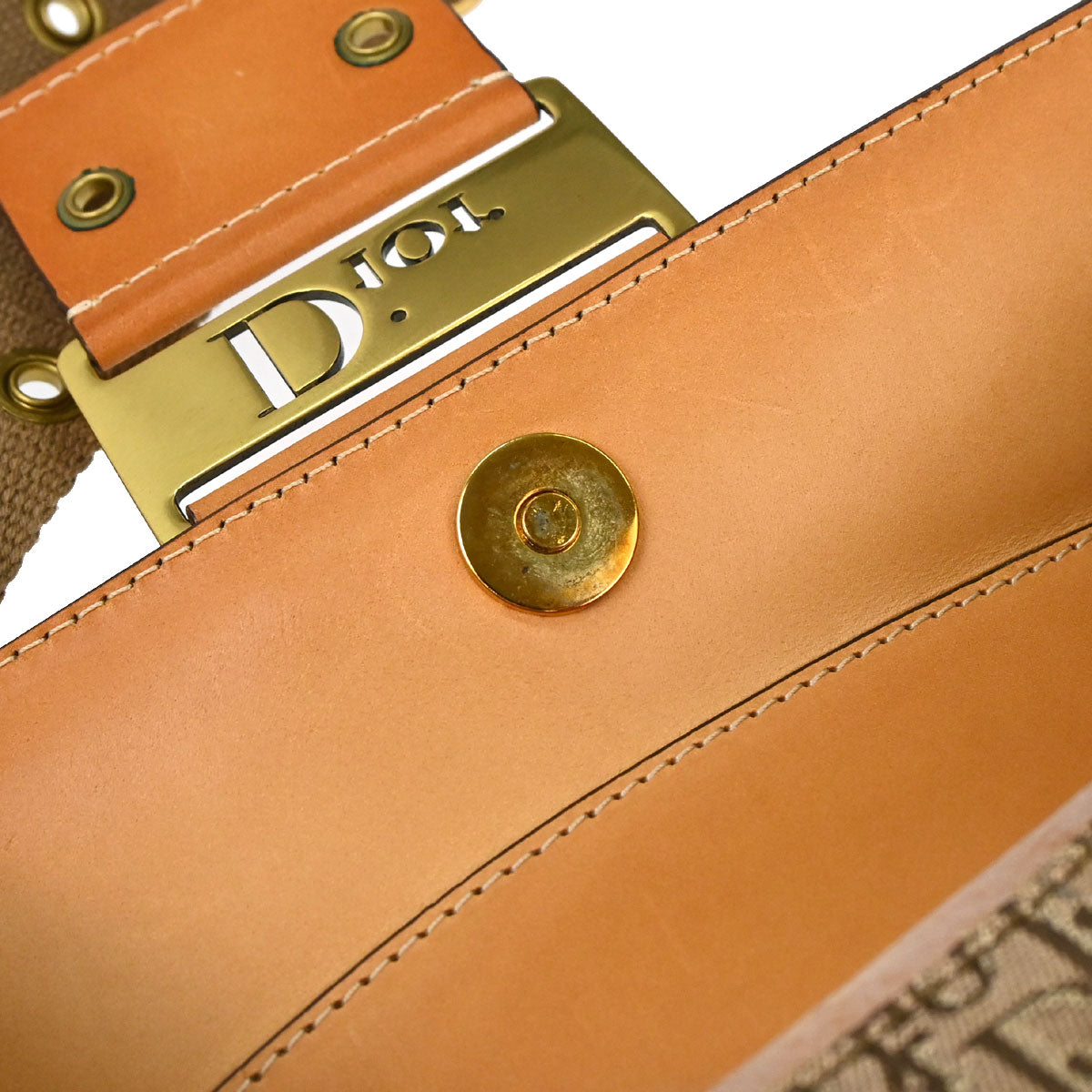 Christian Dior Brown Trotter Street Chic Columbus Shoulder Bag