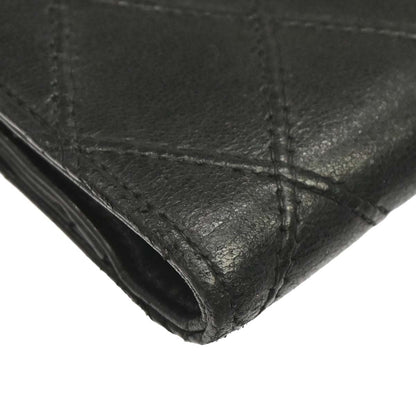 Chanel Black Lambskin Bicolore Bifold Wallet