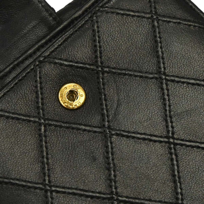 Chanel Black Lambskin Bicolore Bifold Wallet