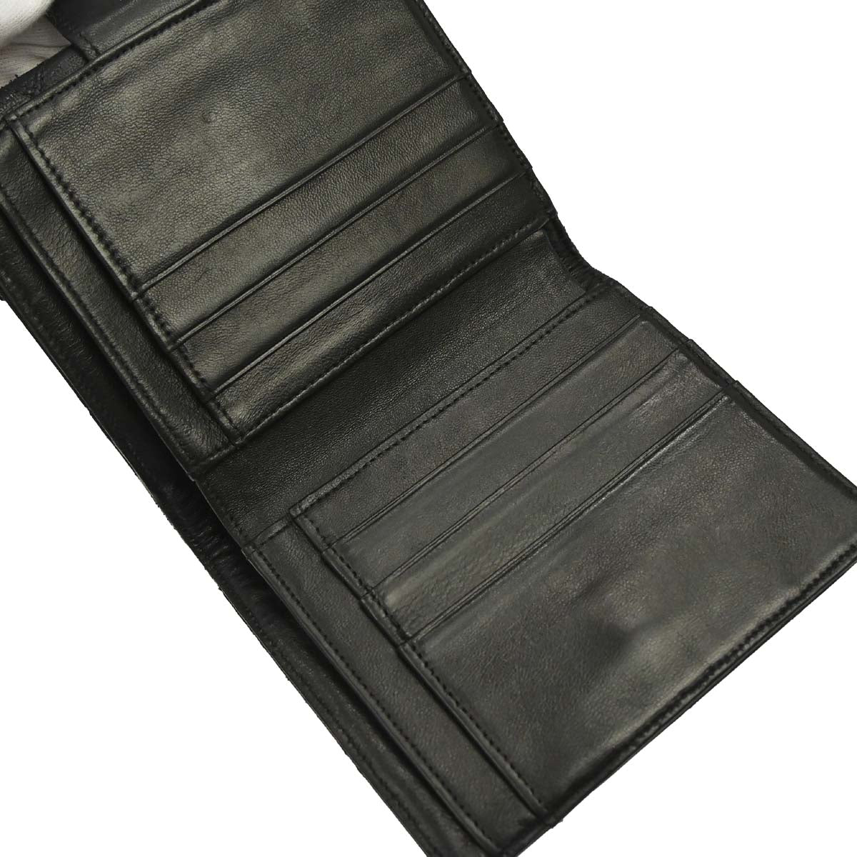 Chanel Black Lambskin Bicolore Bifold Wallet