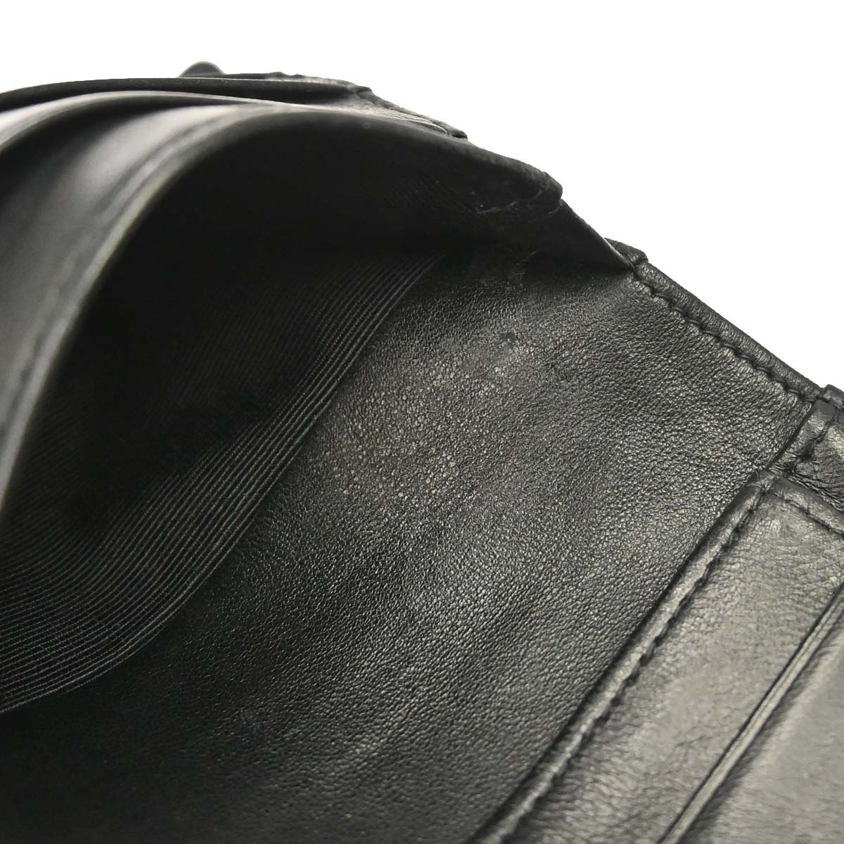 Chanel Black Lambskin Bicolore Bifold Wallet