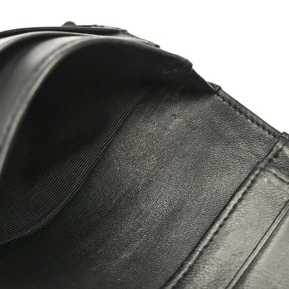 Chanel Black Lambskin Bicolore Bifold Wallet