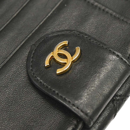 Chanel Black Lambskin Bicolore Bifold Wallet