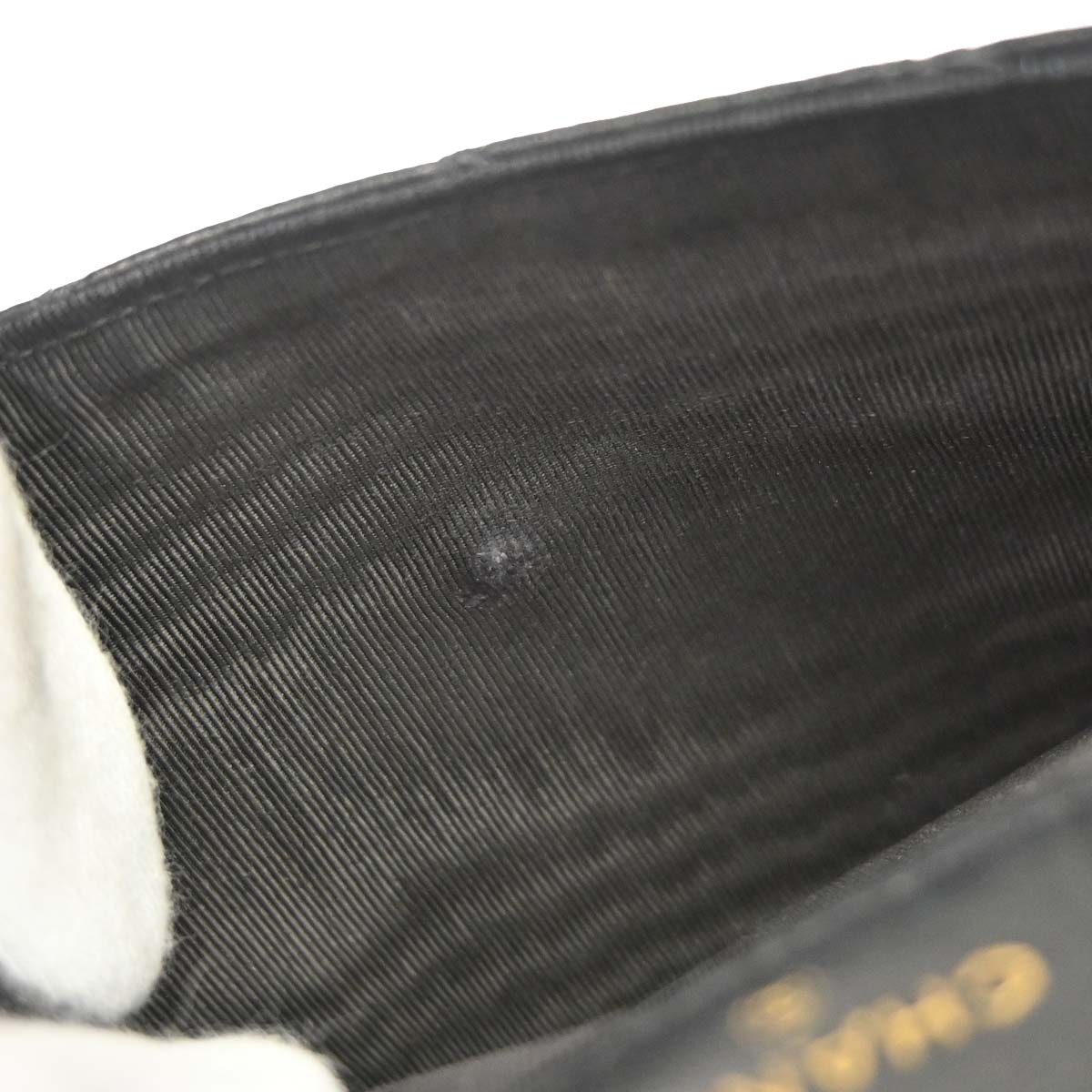 Chanel Black Lambskin Bicolore Bifold Wallet
