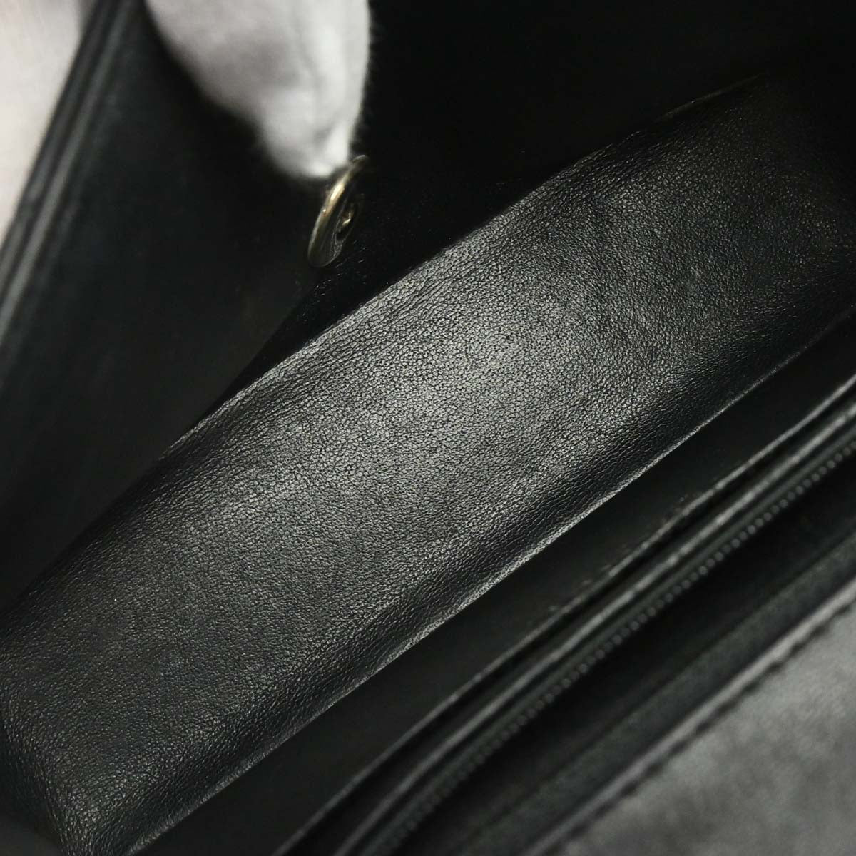 Chanel 2017 Black Lambskin Classic Flap Shoulder Bag