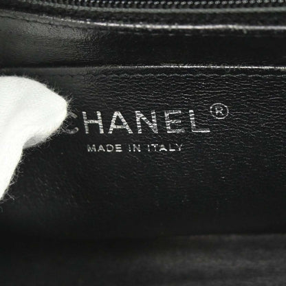 Chanel 2017 Black Lambskin Classic Flap Shoulder Bag