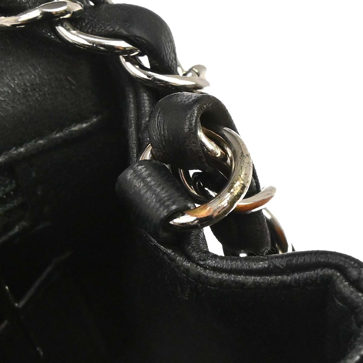 Chanel 2017 Black Lambskin Classic Flap Shoulder Bag
